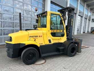 Used Forklift Truck HYSTER 5,52m / ZVG DIESEL VIERRADFRONTSTAPLER (13047369)