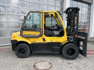 Used Forklift Truck HYSTER 5,52m / ZVG DIESEL VIERRADFRONTSTAPLER (13063844)