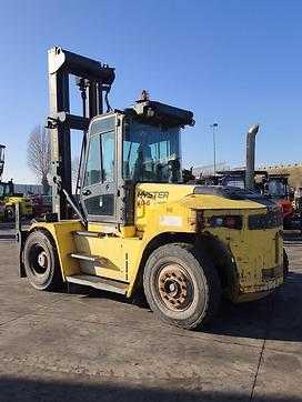 Used Forklift Truck HYSTER H10.00XM6 DIESEL VIERRADFRONTSTAPLER (13022399)
