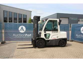 Used Forklift Truck HYSTER H4.0FT5 DIESEL VIERRADFRONTSTAPLER (13044286) backdrop