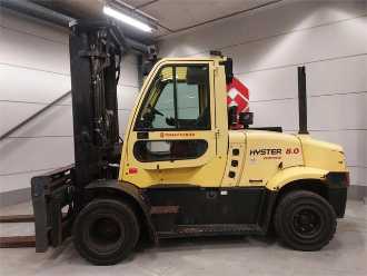 Used Forklift Truck HYSTER H8.0FT9 DIESEL VIERRADFRONTSTAPLER (13053608)