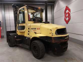 Used Forklift Truck HYSTER H8.0FT9 DIESEL VIERRADFRONTSTAPLER (13053608)