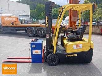 Used Forklift Truck HYSTER J1.5XNT SWB ELEKTRO DREIRADFRONTSTAPLER (13063189) backdrop