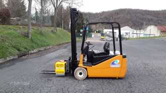 Used Forklift Truck INDOS chariot élévateur à fourches ELEKTRO VIERRADFRONTSTAPLER (12784400) backdrop