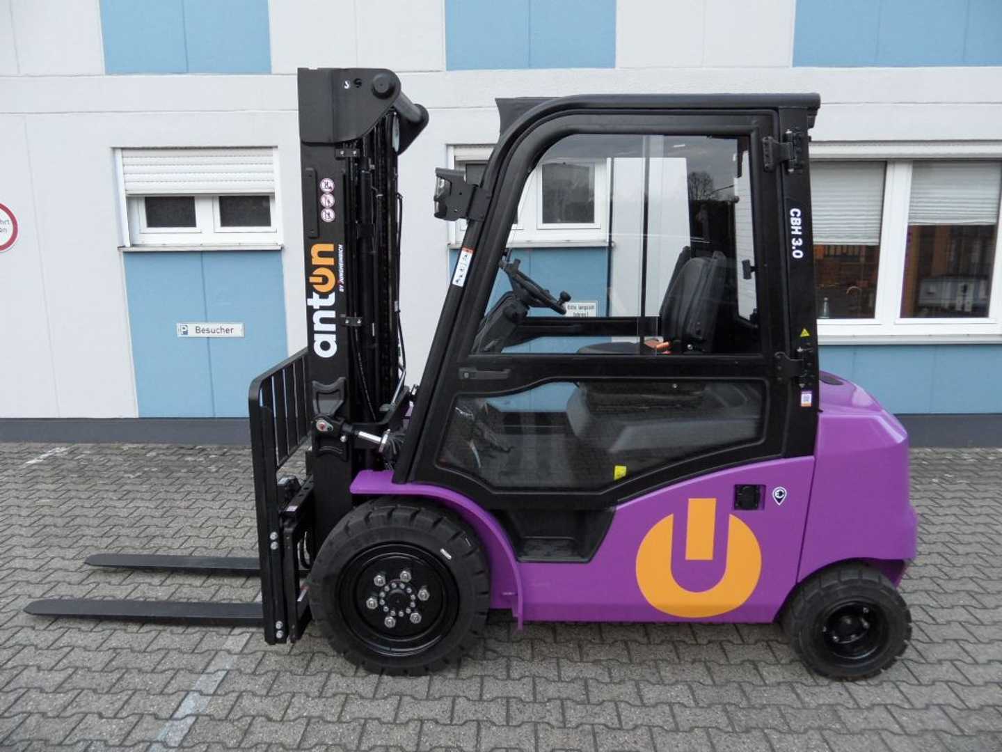Used Forklift Truck JUNGHEINRICH AntOn CBH 3.0 - Triplex - Kabine - NEU! ELEKTRO VIERRADFRONTSTAPLER (13029464)