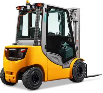 Used Forklift Truck JUNGHEINRICH DFG 430s 450 ZT - 574135 DIESEL VIERRADFRONTSTAPLER (12936766) backdrop