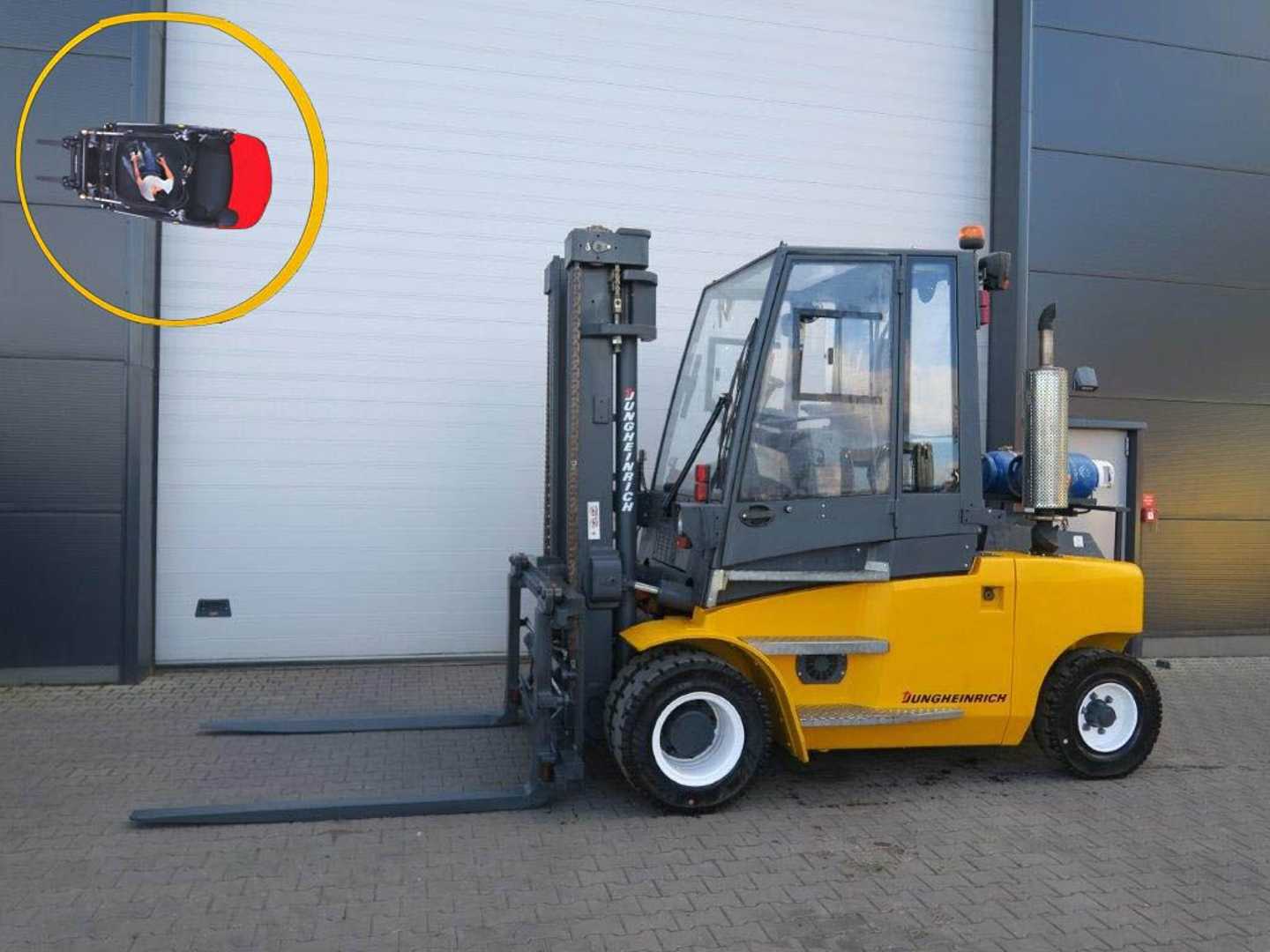 Used Forklift Truck JUNGHEINRICH DFG670 GAS VIERRADFRONTSTAPLER (13057321)