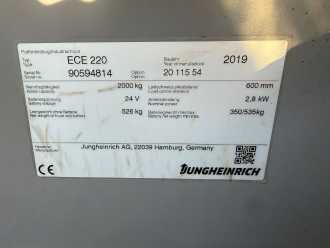 Used Forklift Truck JUNGHEINRICH ECE 220 Baujahr 2019 / Stunden 7201 5x Vorhanden ELEKTRO NIEDERHUBKOMMISSIONIERER (13076488)
