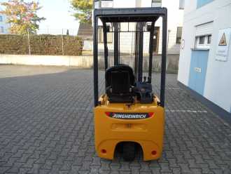 Used Forklift Truck JUNGHEINRICH EFG 115 - Freisichtmast ELEKTRO DREIRADFRONTSTAPLER (13072014)
