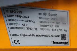 Used Forklift Truck JUNGHEINRICH EFG 213 550 DZ ELEKTRO DREIRADFRONTSTAPLER (13069253)