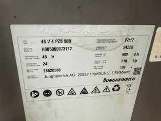 Used Forklift Truck JUNGHEINRICH EFG 213 Baujahr 2017 / HH 4400 Vollkabine Heizung ELEKTRO DREIRADFRONTSTAPLER (13012398)