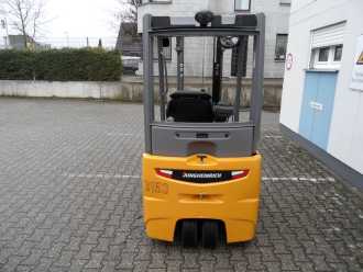 Used Forklift Truck JUNGHEINRICH EFG 213 - Freihub - wenig Stunden ELEKTRO DREIRADFRONTSTAPLER (13024622)