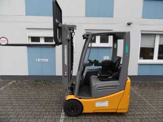 Used Forklift Truck JUNGHEINRICH EFG 213 - Freihub - wenig Stunden ELEKTRO DREIRADFRONTSTAPLER (13024622)