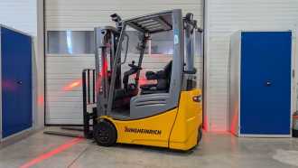 Used Forklift Truck JUNGHEINRICH EFG 213 LiIon Batterie ELEKTRO DREIRADFRONTSTAPLER (13066539)