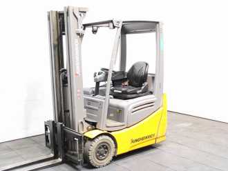 Used Forklift Truck JUNGHEINRICH EFG 213 SP GE100-470DZ ELEKTRO DREIRADFRONTSTAPLER (13021214) backdrop