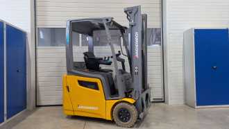 Used Forklift Truck JUNGHEINRICH EFG 215 G115-330ZZ ELEKTRO DREIRADFRONTSTAPLER (13063039) backdrop