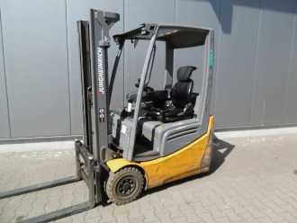 Used Forklift Truck JUNGHEINRICH EFG 215 GE115-310 ZZ ELEKTRO DREIRADFRONTSTAPLER (12816073) backdrop
