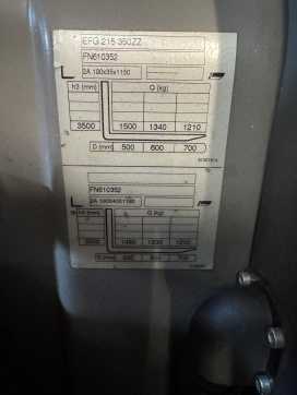 Used Forklift Truck JUNGHEINRICH EFG 215 GE115-350ZZ Litio ELEKTRO DREIRADFRONTSTAPLER (13059549)