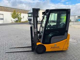 Used Forklift Truck JUNGHEINRICH EFG 215 / Triplex: 4.25m! / SS / nur 716h! ELEKTRO VIERRADFRONTSTAPLER (13024792)