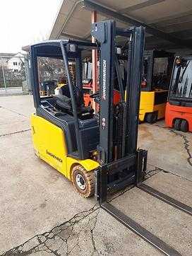 Used Forklift Truck JUNGHEINRICH EFG 216 Bj. 2013 ELEKTRO DREIRADFRONTSTAPLER (12843362) backdrop