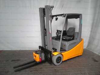 Used Forklift Truck JUNGHEINRICH EFG 216 GE MP 115-500 DZ ELEKTRO VIERRADFRONTSTAPLER (12967618) backdrop