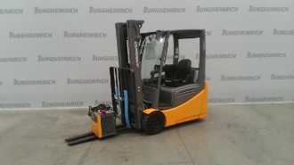 Used Forklift Truck JUNGHEINRICH EFG 216k Li SP GE 115-480 DZ ELEKTRO VIERRADFRONTSTAPLER (13007074) backdrop