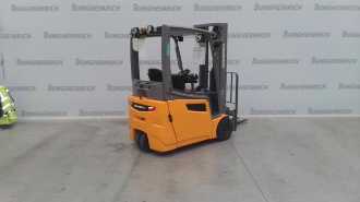 Used Forklift Truck JUNGHEINRICH EFG 216k SP GE 115-480 DZ ELEKTRO VIERRADFRONTSTAPLER (12874091) backdrop