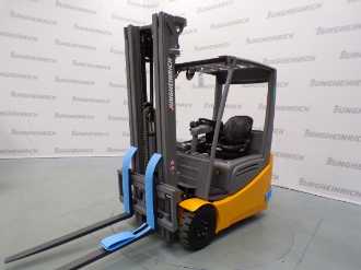 Used Forklift Truck JUNGHEINRICH EFG 216k SP GE 115-500 DZ ELEKTRO VIERRADFRONTSTAPLER (12994910) backdrop
