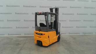 Used Forklift Truck JUNGHEINRICH EFG 216k SP GE 115-550 DZ ELEKTRO VIERRADFRONTSTAPLER (13064449) backdrop