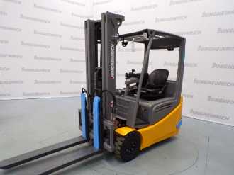 Used Forklift Truck JUNGHEINRICH EFG 216k SP GE 120-464 DZ ELEKTRO VIERRADFRONTSTAPLER (13032048) backdrop