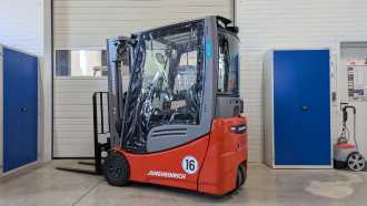 Used Forklift Truck JUNGHEINRICH EFG 216k neuwertig ELEKTRO DREIRADFRONTSTAPLER (13066530)