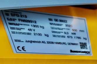 Used Forklift Truck JUNGHEINRICH EFG 218 440 DZ LI-ION ELEKTRO DREIRADFRONTSTAPLER (13069254)