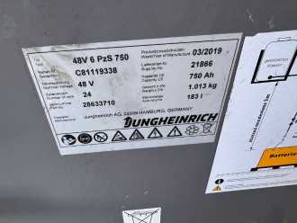 Used Forklift Truck JUNGHEINRICH EFG 218 Baujahr 2017/ Stunden 7138 HH 3100 ELEKTRO DREIRADFRONTSTAPLER (13008634)