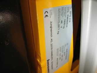 Used Forklift Truck JUNGHEINRICH EFG 218 SP G+E 115 550 DZ ELEKTRO VIERRADFRONTSTAPLER (13056261)