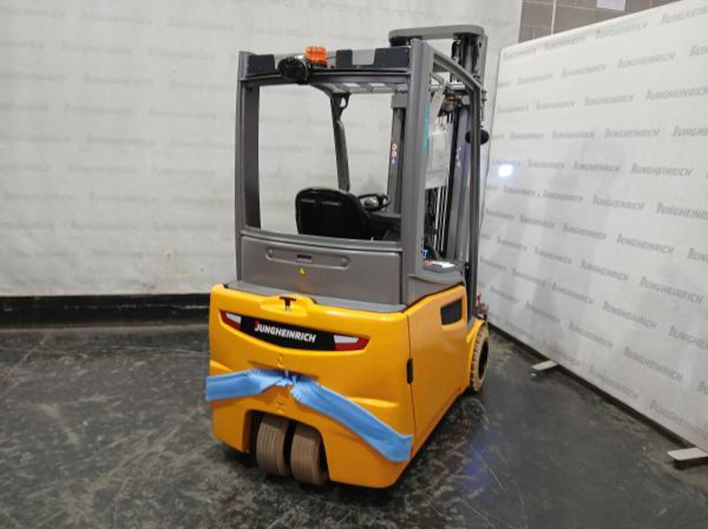 Used Forklift Truck JUNGHEINRICH EFG 218 SP G+E 115 550 DZ ELEKTRO VIERRADFRONTSTAPLER (13060645)