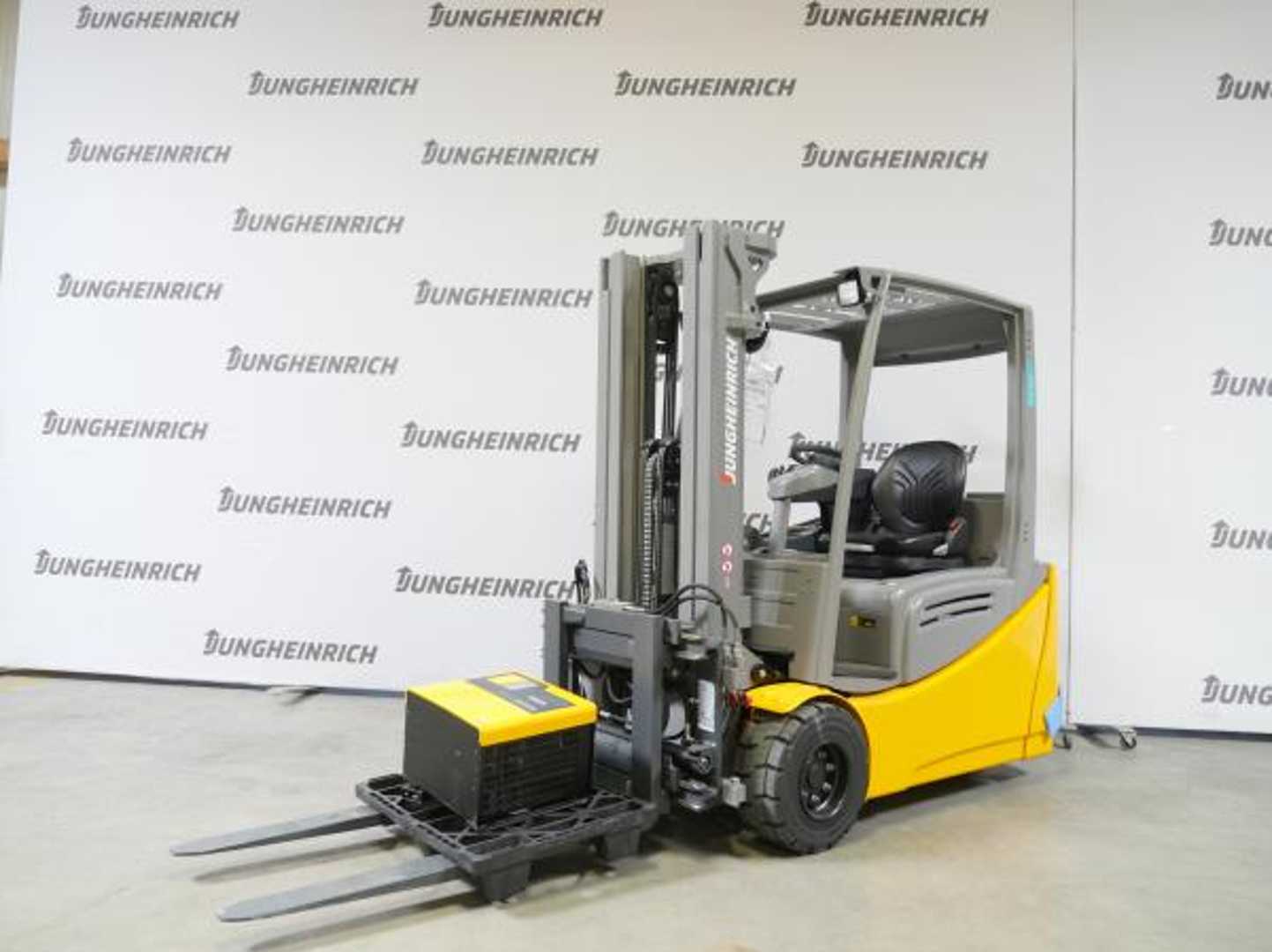 Used Forklift Truck JUNGHEINRICH EFG 218 SP G+ZVG 120-425 DZ ELEKTRO VIERRADFRONTSTAPLER (12967960)