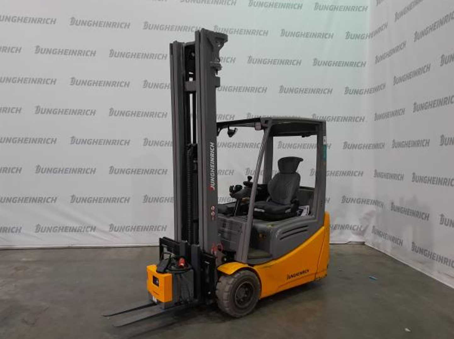 Used Forklift Truck JUNGHEINRICH EFG 218k GE 115 650DZ ELEKTRO VIERRADFRONTSTAPLER (13031808)