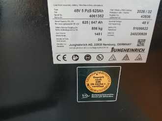 Used Forklift Truck JUNGHEINRICH EFG 218k SP G+E 115 440DZ ELEKTRO VIERRADFRONTSTAPLER (13070438)