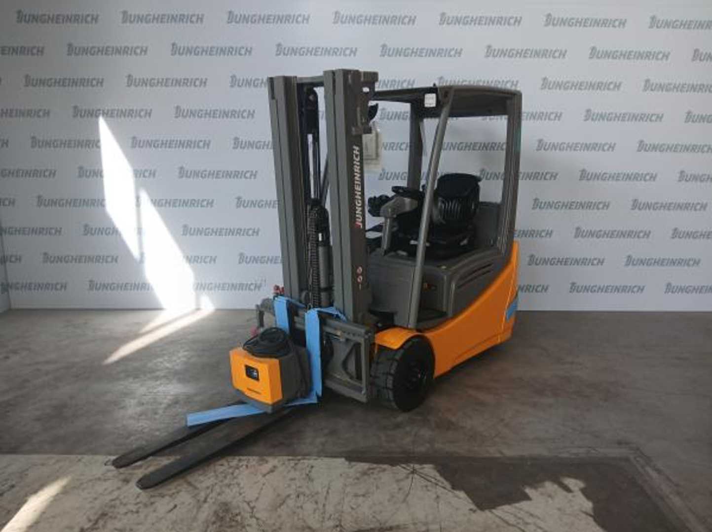 Used Forklift Truck JUNGHEINRICH EFG 218k SP G+E 115 440DZ ELEKTRO VIERRADFRONTSTAPLER (13070438)