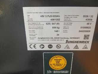Used Forklift Truck JUNGHEINRICH EFG 218k SP G+E 115 440DZ ELEKTRO VIERRADFRONTSTAPLER (13070438)