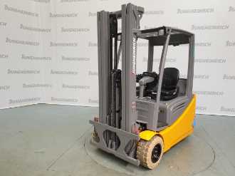 Used Forklift Truck JUNGHEINRICH EFG 220 SP G 480 DZ ELEKTRO VIERRADFRONTSTAPLER (13046624) backdrop