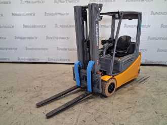 Used Forklift Truck JUNGHEINRICH EFG 220 SP GE 115-464 DZ ELEKTRO VIERRADFRONTSTAPLER (13064367) backdrop