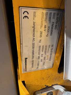 Used Forklift Truck JUNGHEINRICH EFG 320 Baujahr 2018 / Vollkabine Triplexmast ELEKTRO VIERRADFRONTSTAPLER (13069839)