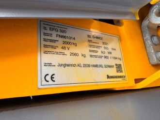 Used Forklift Truck JUNGHEINRICH EFG 320 Baujahr 2021/ Vollkabine Triplexmast ELEKTRO VIERRADFRONTSTAPLER (13063520)