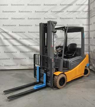 Used Forklift Truck JUNGHEINRICH EFG 320 SP GE 115-470DZ ELEKTRO VIERRADFRONTSTAPLER (13026985) backdrop