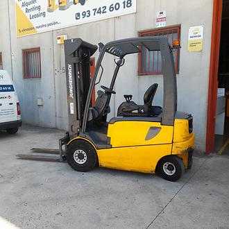 Used Forklift Truck JUNGHEINRICH EFG 425 Ks ELEKTRO VIERRADFRONTSTAPLER (13048228) backdrop