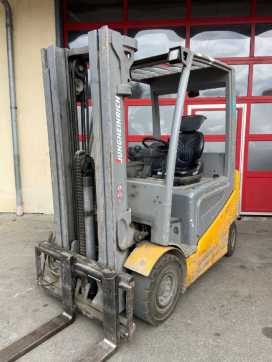 Used Forklift Truck JUNGHEINRICH EFG 425k ELEKTRO VIERRADFRONTSTAPLER (13043255) backdrop