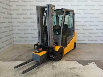 Used Forklift Truck JUNGHEINRICH EFG 425s MP G+E 115-500 DZ ELEKTRO VIERRADFRONTSTAPLER (13070436) backdrop
