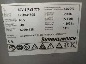 Used Forklift Truck JUNGHEINRICH EFG 425s SP G+E 550 DZ ELEKTRO VIERRADFRONTSTAPLER (13011104)