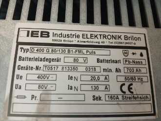 Used Forklift Truck JUNGHEINRICH EFG 425s SP G+E 550 DZ ELEKTRO VIERRADFRONTSTAPLER (13011104)